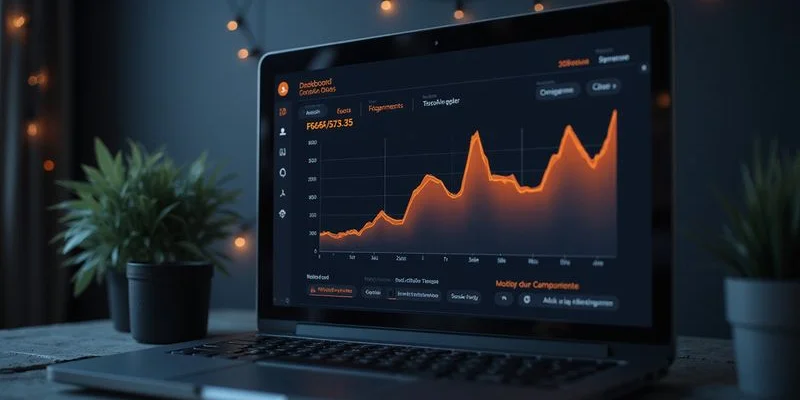Dashboard de email marketing mostrando tasas de apertura engagement y rendimiento de campañas de newsletter