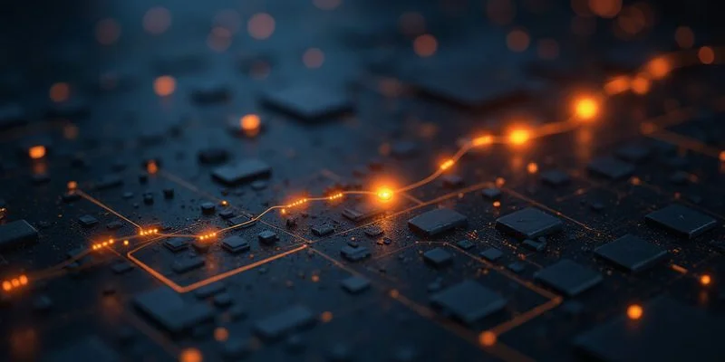 Grafico de distribucion de presupuesto entre PPC y SEO a lo largo del tiempo mostrando la evolucion recomendada