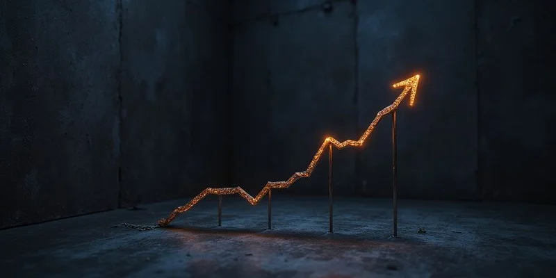 Grafico de embudo de marketing B2B en LinkedIn mostrando metricas de conversion en cada etapa del proceso