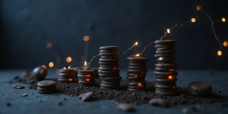 Métricas de crecimiento orgánico en redes sociales mostrando aumento de seguidores y engagement durante seis meses