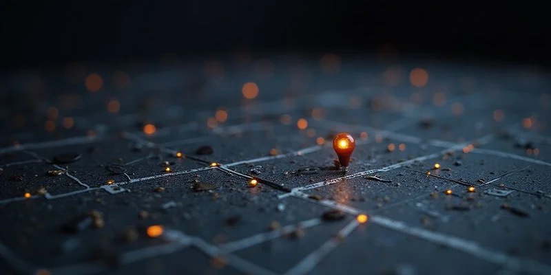 Resultados de búsqueda local de Google mostrando mapa con posiciones destacadas para negocios de la zona